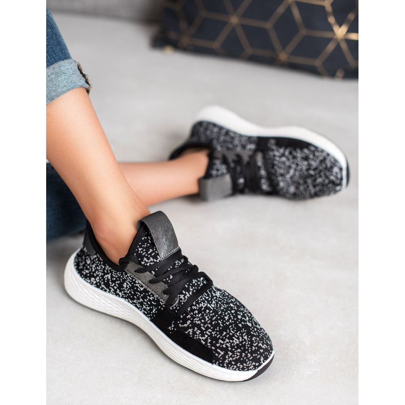 SHELOVET Pantofi sport de alunecare negru 1