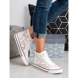 Renda Adidași din dantelă alb 1 Renda Adidași din dantelă alb 1