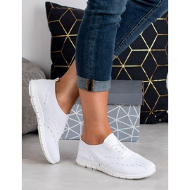 SHELOVET Pantofi sport textile alb 1