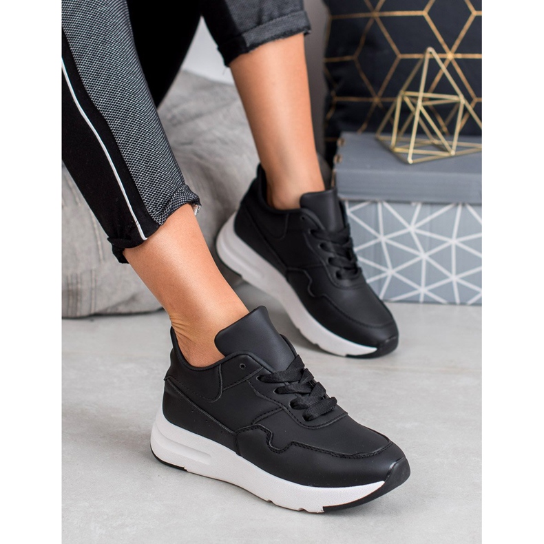 SHELOVET Adidași negri negru 1