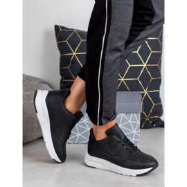 SHELOVET Adidași negri negru 2