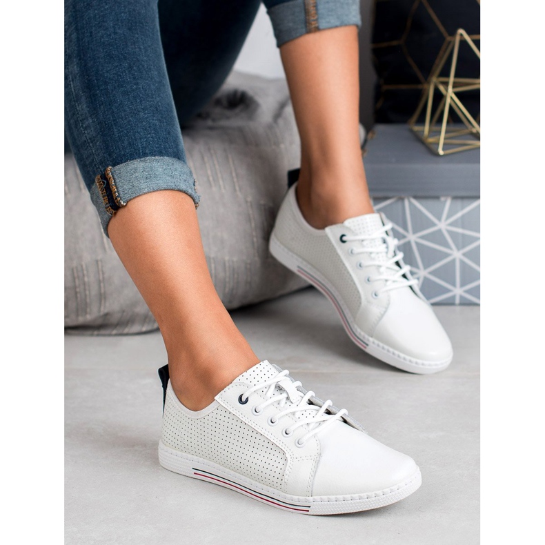 Filippo Pantofi din piele alb 2