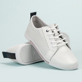 Filippo Pantofi din piele alb 1