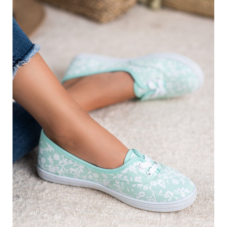 Adidași cu model VICES alb verde 1