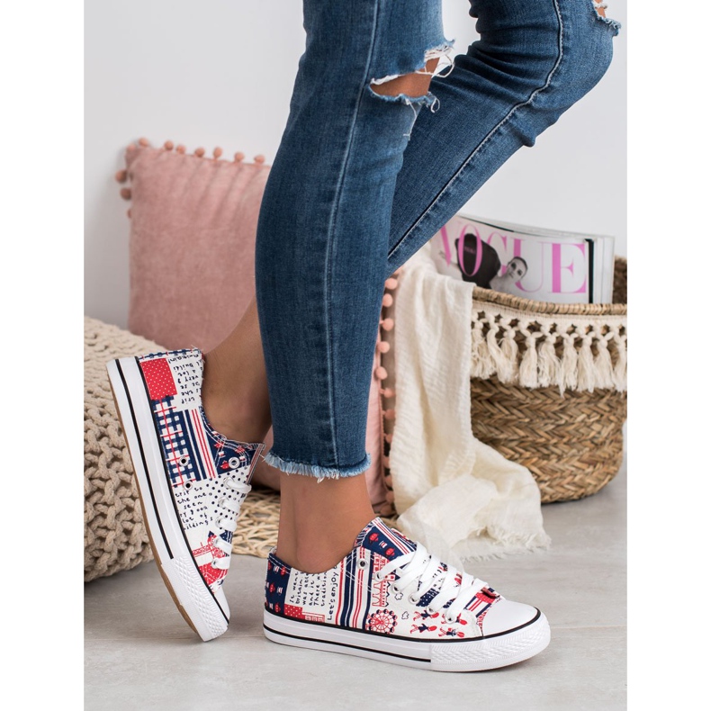 SHELOVET Adidași cu model multicolor 2