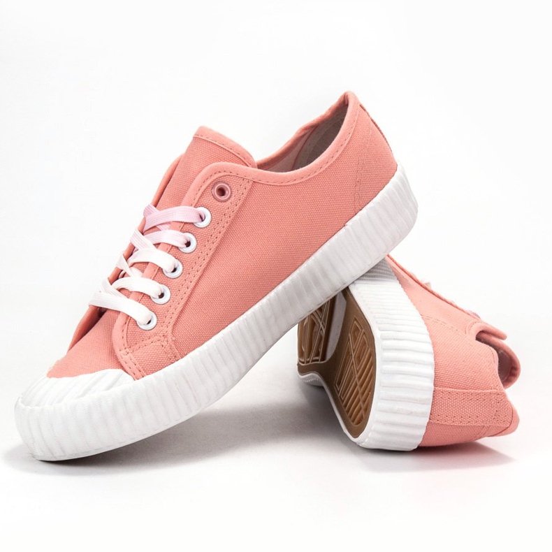 SHELOVET Adidași de somon portocale multicolor 1