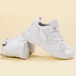 Small Swan Adidași cu dantelă alb 1