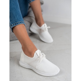SHELOVET Pantofi sport textile alb 2
