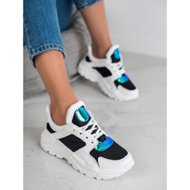 GUAPISSIMA Adidași la modă alb multicolor 2