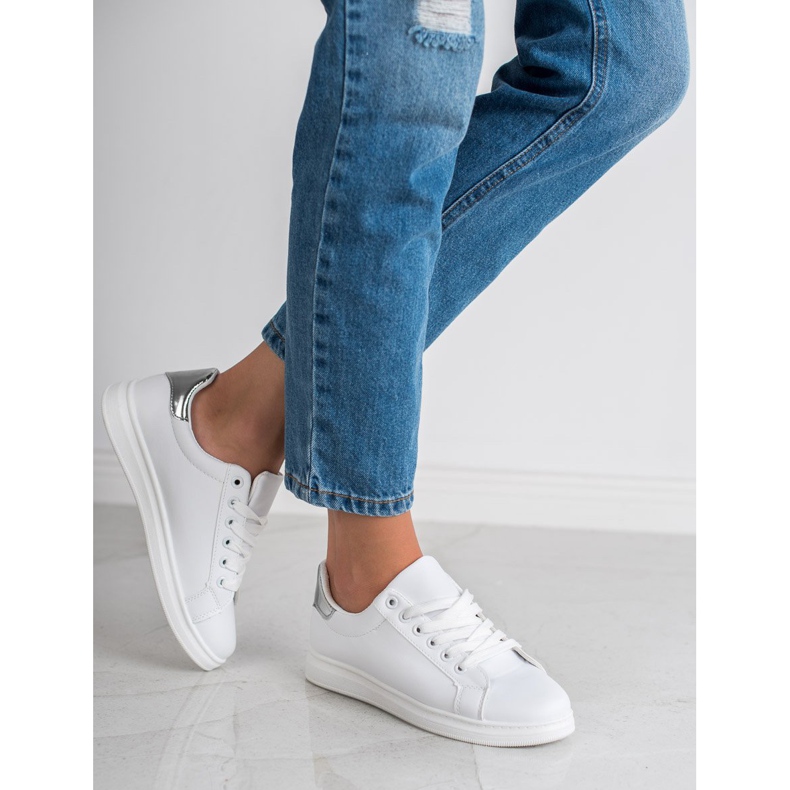 Jumex Pantofi sport la modă alb 2