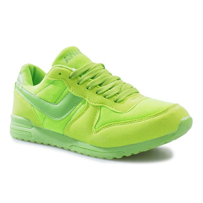 Adidași sport de culoare verde strălucitor cu Velcro Lola multicolor 2 Adidași sport de culoare verde strălucitor cu Velcro Lola multicolor 2