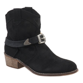 Cizme de cowboy negre BS-6821 negru 1