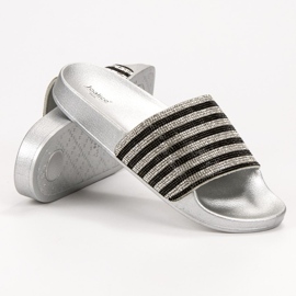 SHELOVET Papuci de cauciuc negru gri 1