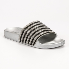 SHELOVET Papuci de cauciuc negru gri 2