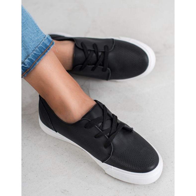 SHELOVET Broguri negre negru 1