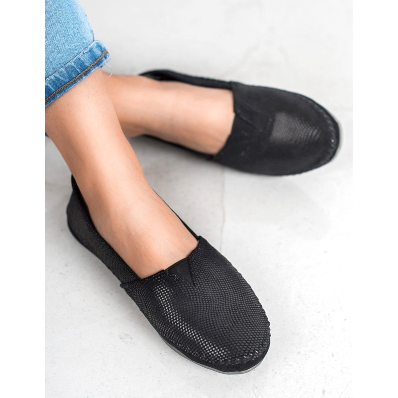 Filippo Adidași alunecați din piele neagră negru 1