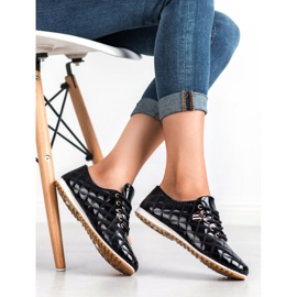 Camo Broguri lăcuite negru 2