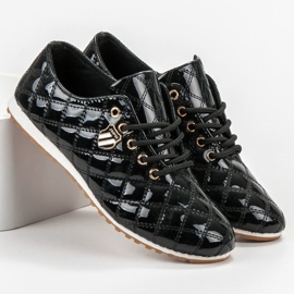 Camo Broguri lăcuite negru 1