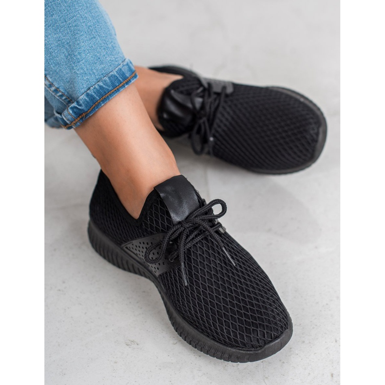 SHELOVET Pantofi sport textile negru 1