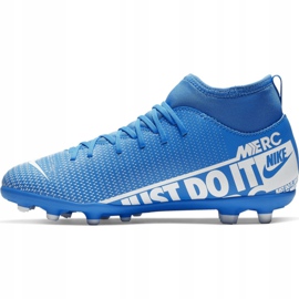 Pantofi de fotbal Nike Mercurial Superfly 7 Club FG / MG Jr AT8150-414 albastru albastru 2
