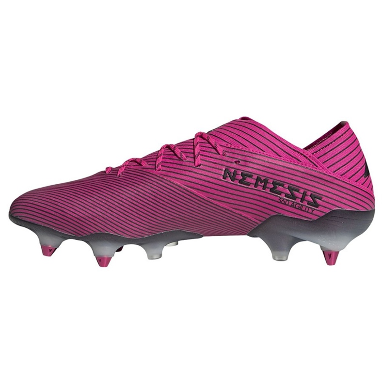 Ghete de fotbal Adidas Nemeziz 19.1 Sg M F99838 roz roz 1