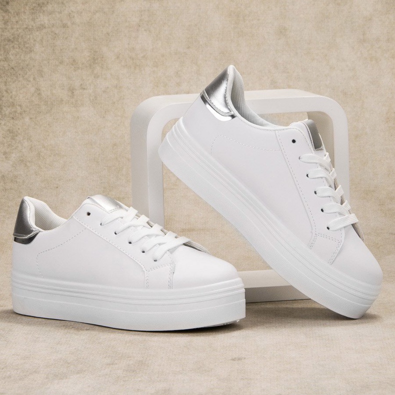 SHELOVET Pantofi sport la modă alb 2