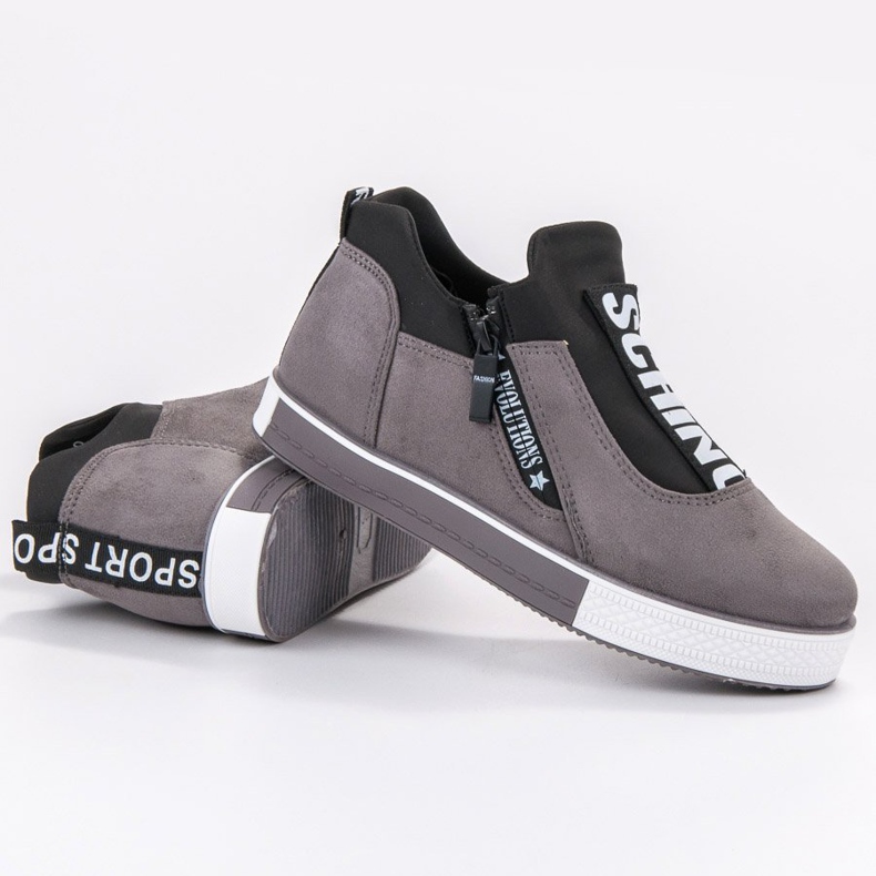 SHELOVET Încălțăminte la modă pentru femei negru gri 1