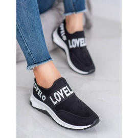 SHELOVET Încălțăminte din piele de căprioară negru 2