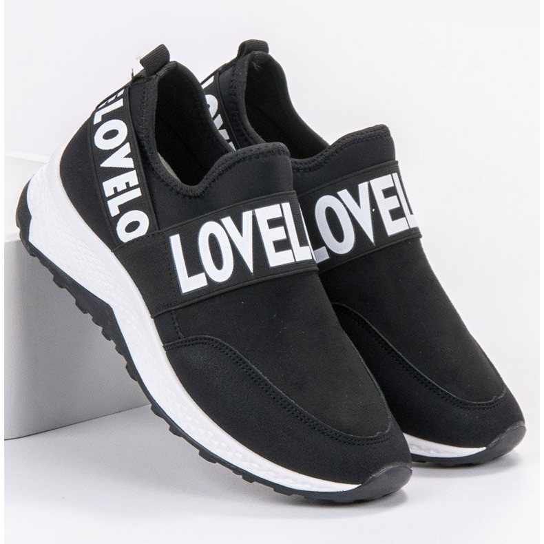 SHELOVET Încălțăminte din piele de căprioară negru 1