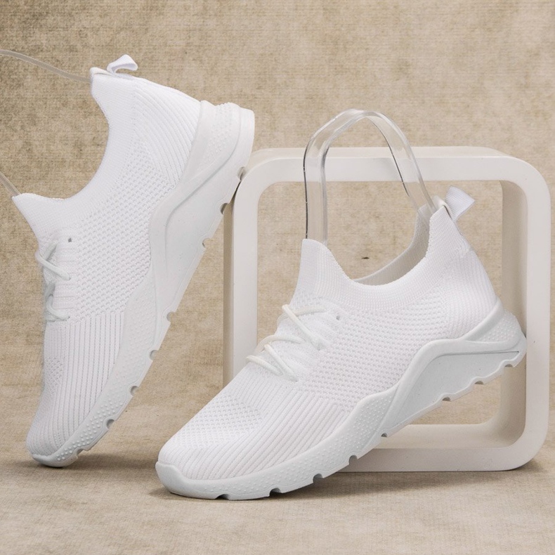 SHELOVET Pantofi sport de alunecare alb 1