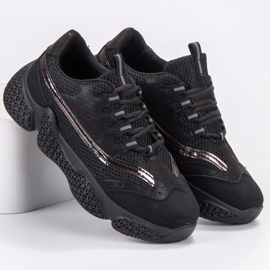 SHELOVET Pantofi sport la modă negru 1