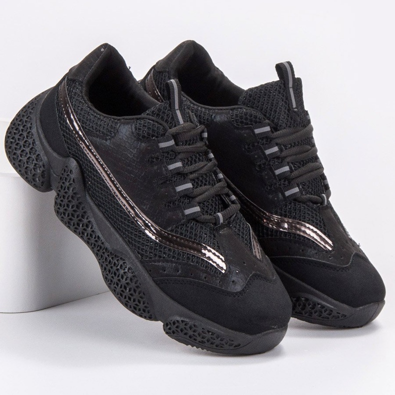 SHELOVET Pantofi sport la modă negru 1