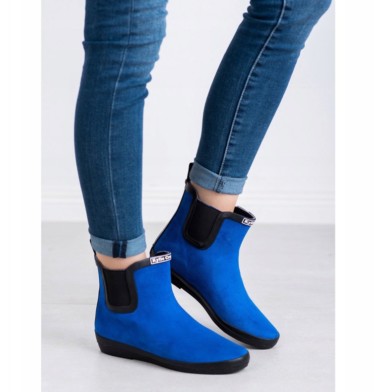 Kylie Femei din piele intoarsa de piele intoarsa albastru 1