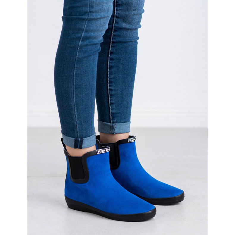 Kylie Femei din piele intoarsa de piele intoarsa albastru 2