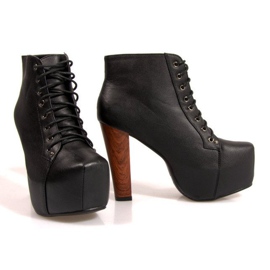 Ghete Solid On Heel K764 Negru 3