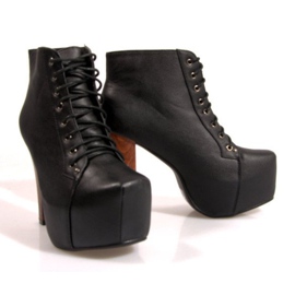 Ghete Solid On Heel K764 Negru 4