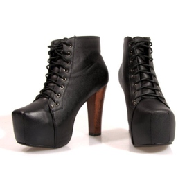 Ghete Solid On Heel K764 Negru 5