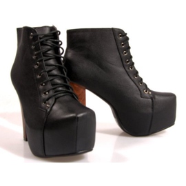 Ghete Solid On Heel K764 Negru 6
