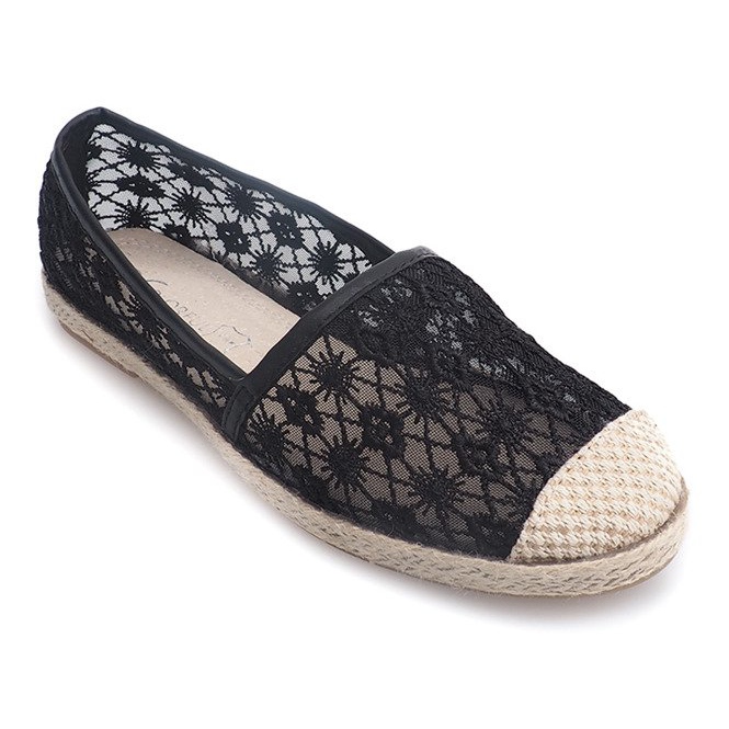 Espadrile pentru balerini YBS136 Negru 1