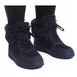 Cizme bine izolate R138 Blue Navy albastru marin 2