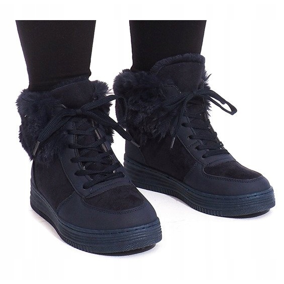 Cizme bine izolate R138 Blue Navy albastru marin 2