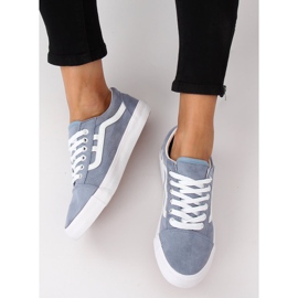Adidași pentru femei albastru B70A ALBASTRU / ALB 4