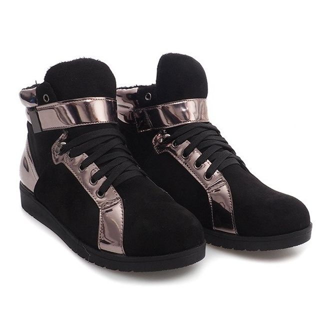 Adidași calzi 2026-1 Negru gri 1