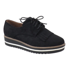 Pantofi cu șiret negru A510-2 1