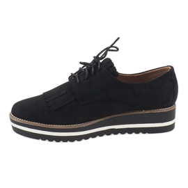 Pantofi cu șiret negru A510-2 2