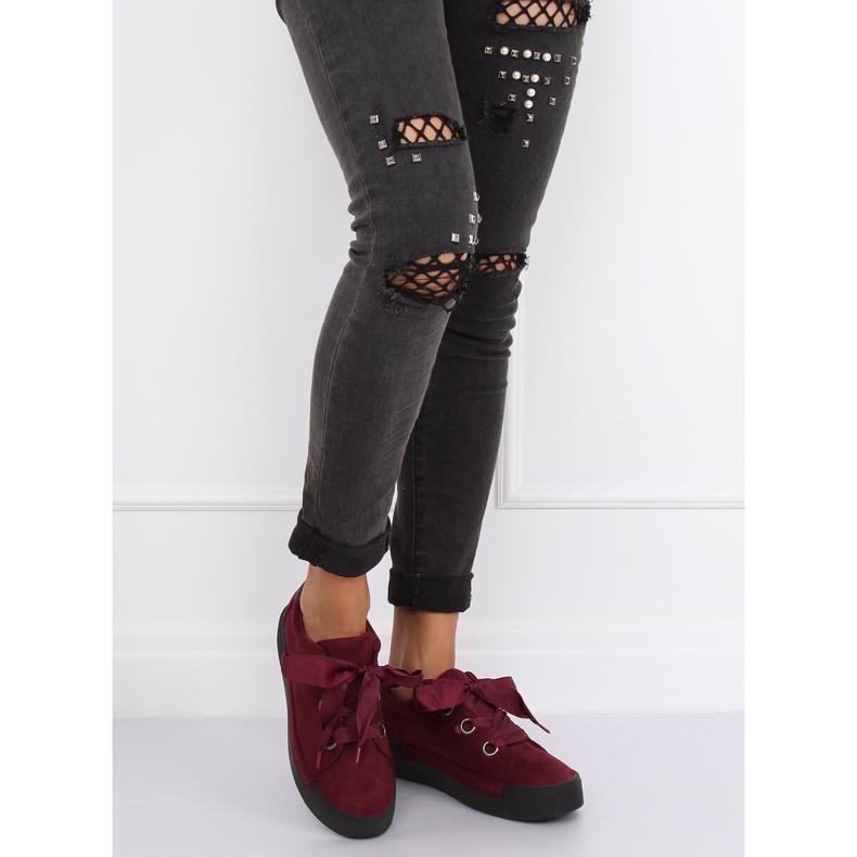 Adidași pentru femei Maroon 1018 Wine roșu 1