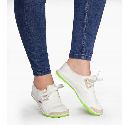 Adidași alunecați albi Lycra BL181 1