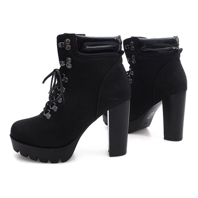 Tied Boots Workers CL112 Negru 1