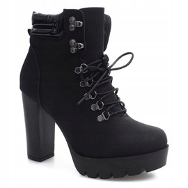 Tied Boots Workers CL112 Negru 2