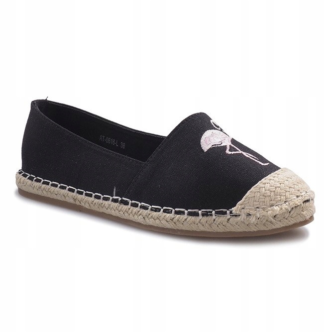 Espadrile Black Flaming negru 1